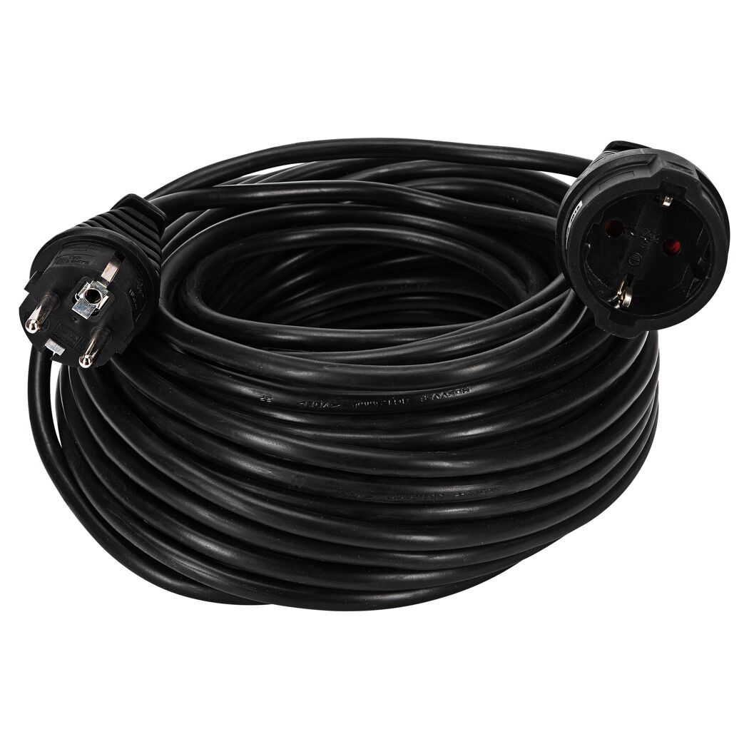 Verlängerungskabel H05VV-F 3G1,5 25m schwarz