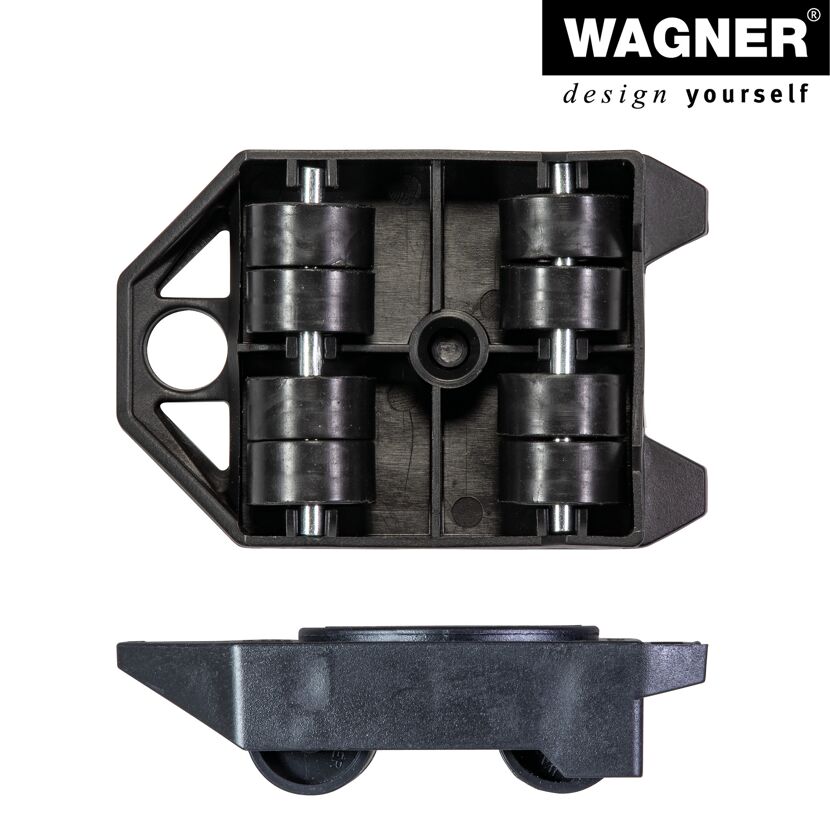 Wagner Möbelroller schwarz