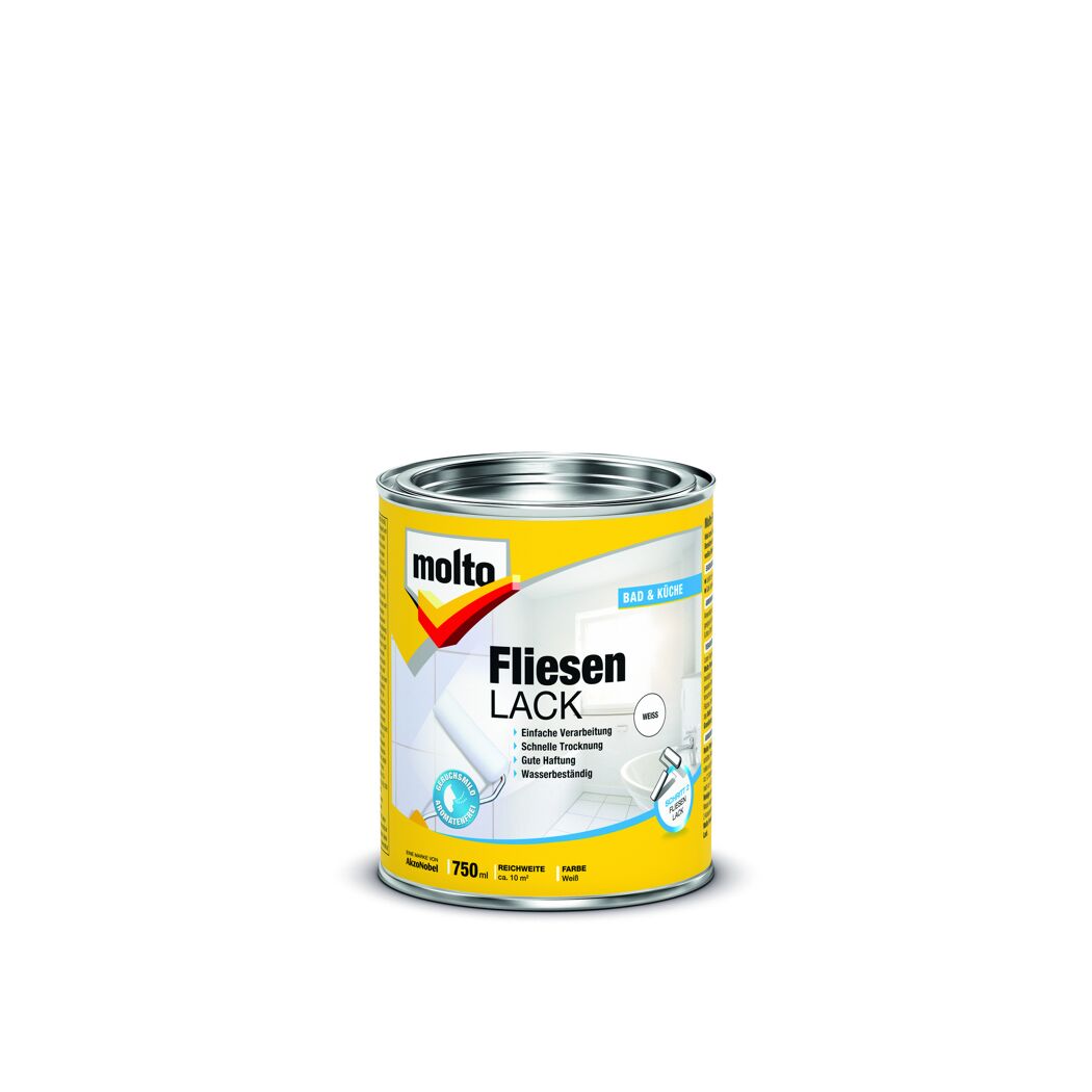 Dose Molto Fliesenlack weiß 750 ml