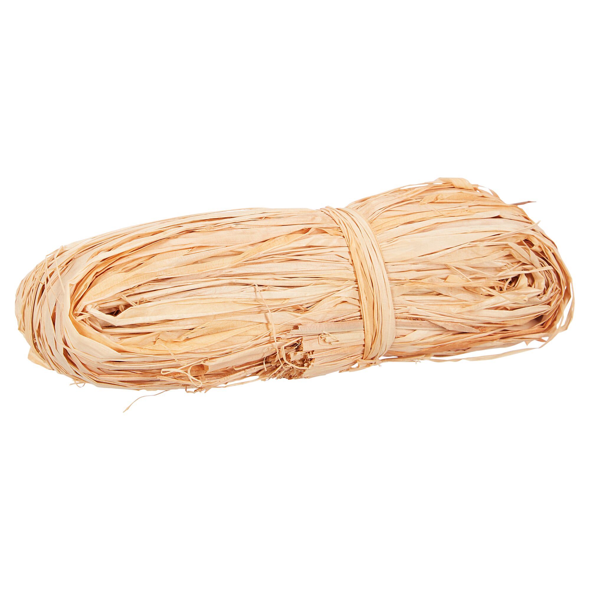 Bündel orangefarbener Raffiabast