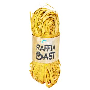 Raffiabast 50 g gelb