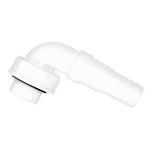 Geräteanschluss 90° weiß 1" IG x 3/4" T, für Unterputz-Waschgeräte-Siphon