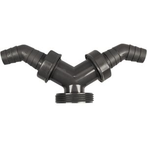 Doppelanschluss Kunststoff 1 1/2"