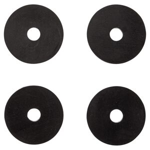 Hahnscheiben mit Loch schwarz 24 mm x 3/4" 4 Stück