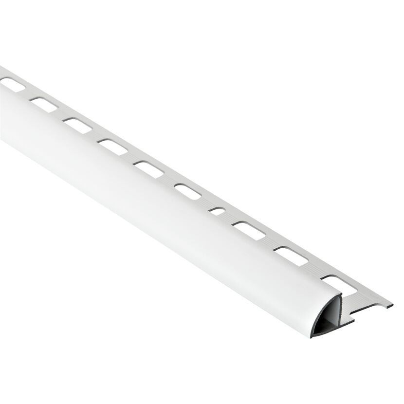 Weißes Viertelkreis-Profil aus PVC