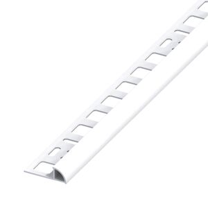 Viertelkreisprofil PVC 1000 x 8 x 19,5 mm