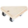 Transporthilfe 'MM1158' holzfarben 13,4 x 13,4 x 4,3 cm, 100 kg