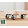 Transporthilfe 'MM1158' holzfarben 13,4 x 13,4 x 4,3 cm, 100 kg