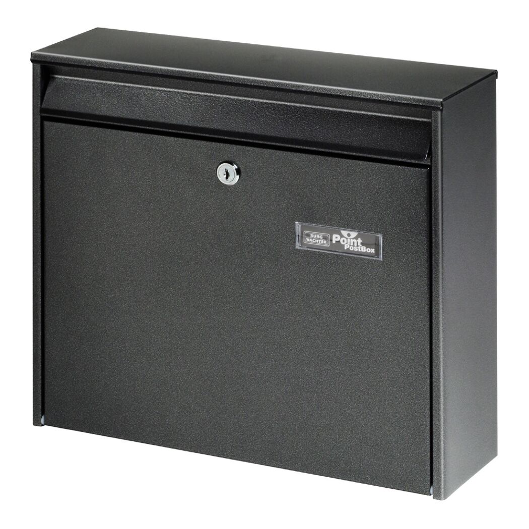 Grauer Briefkasten von Burg Wächter