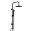 Duschsäule 'Easy Energy' schwarz eckig 97 cm