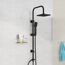 Duschsäule 'Easy Energy' schwarz eckig 97 cm