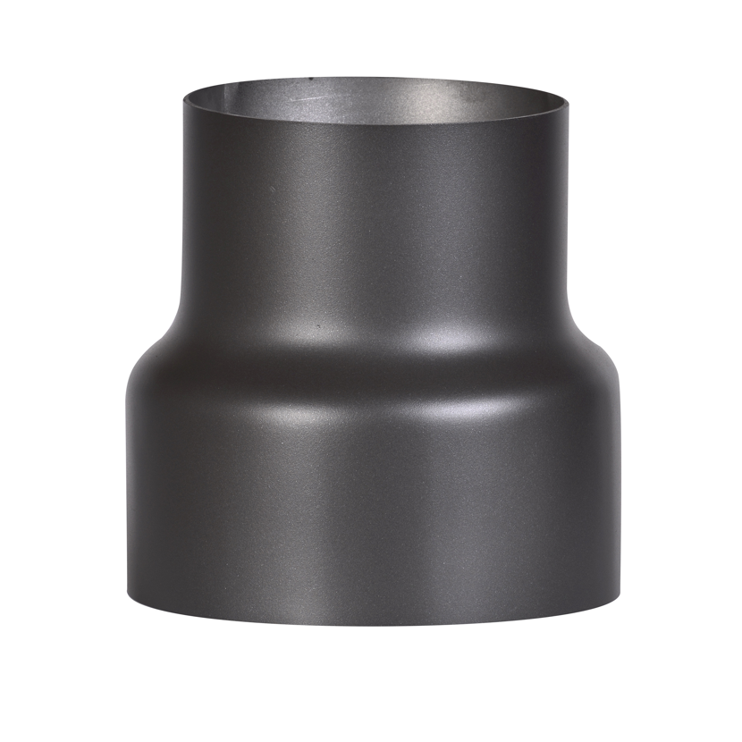 Schwarze Reduzierung Ø 150 mm / 120 mm