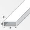 Vierkantrohr 35 x 20 x 1,5 mm Stahl kaltgewalzt