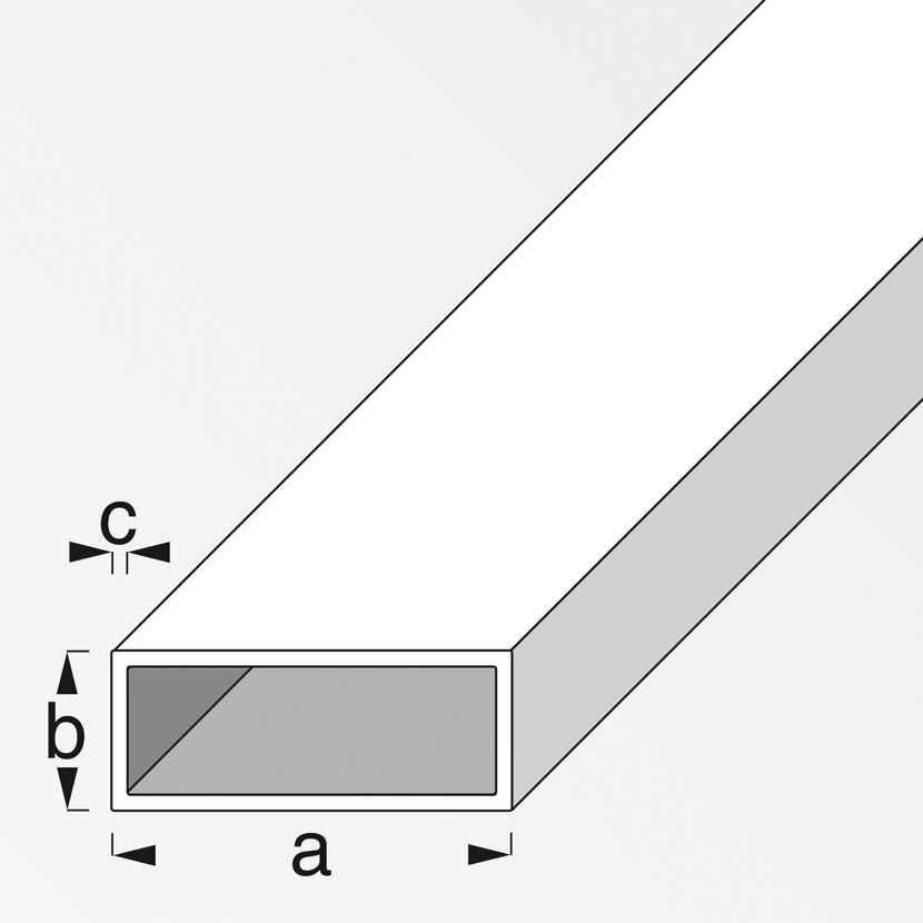 Vierkantrohr 35 x 20 x 1,5 mm Stahl kaltgewalzt