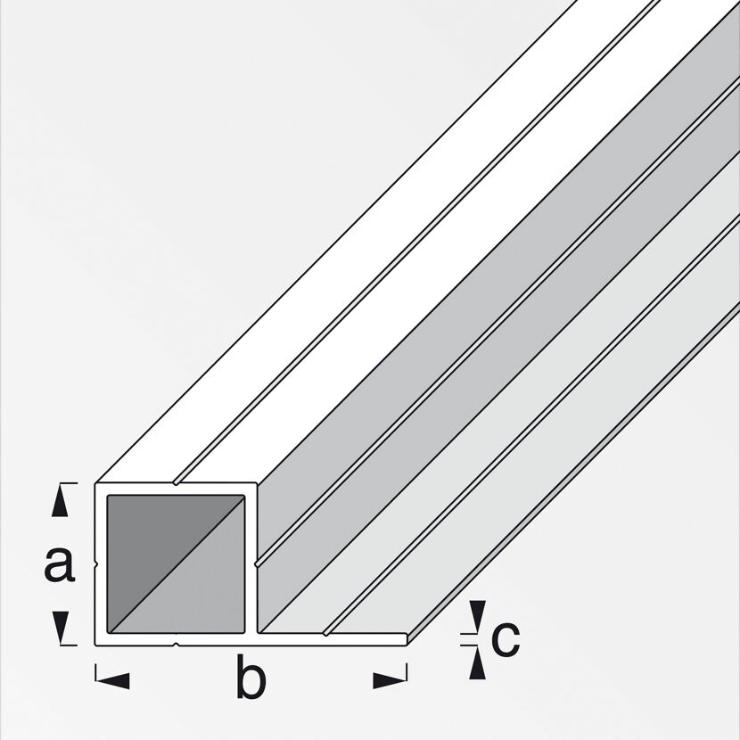 Quadratrohr mit Schenkel