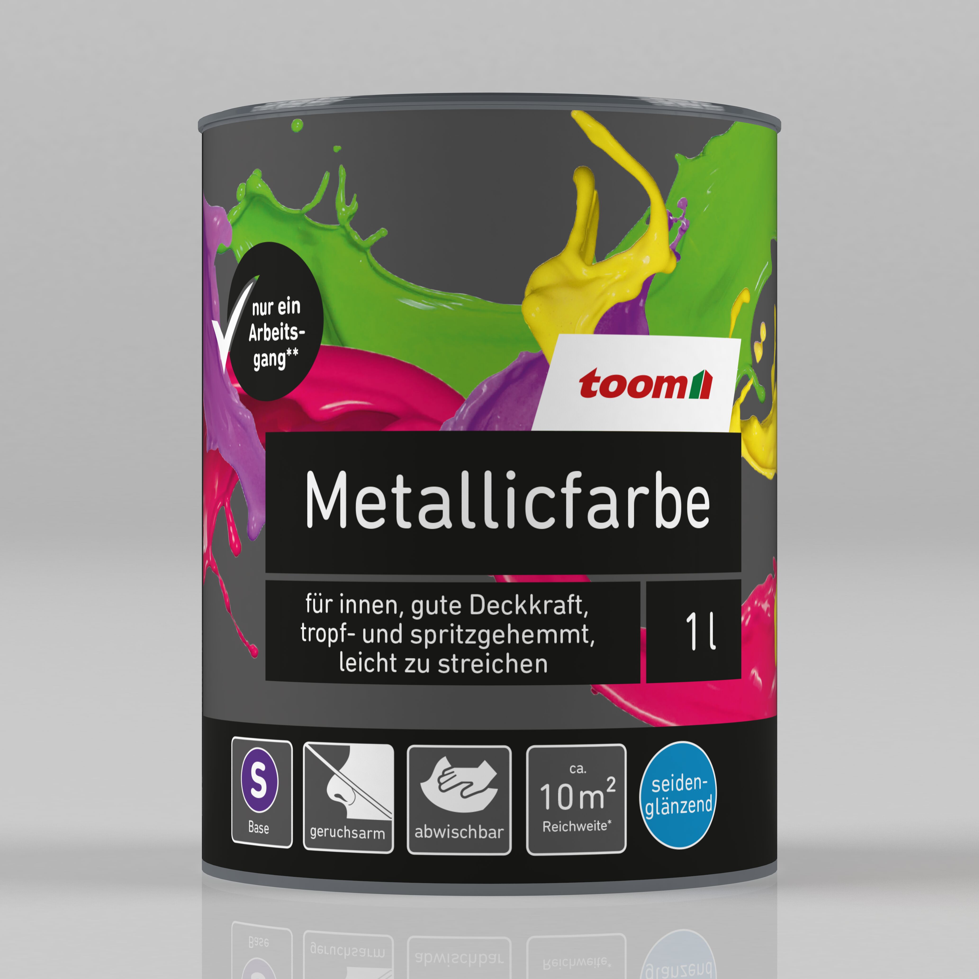 toom Metallicfarbe, 1 l Dose
