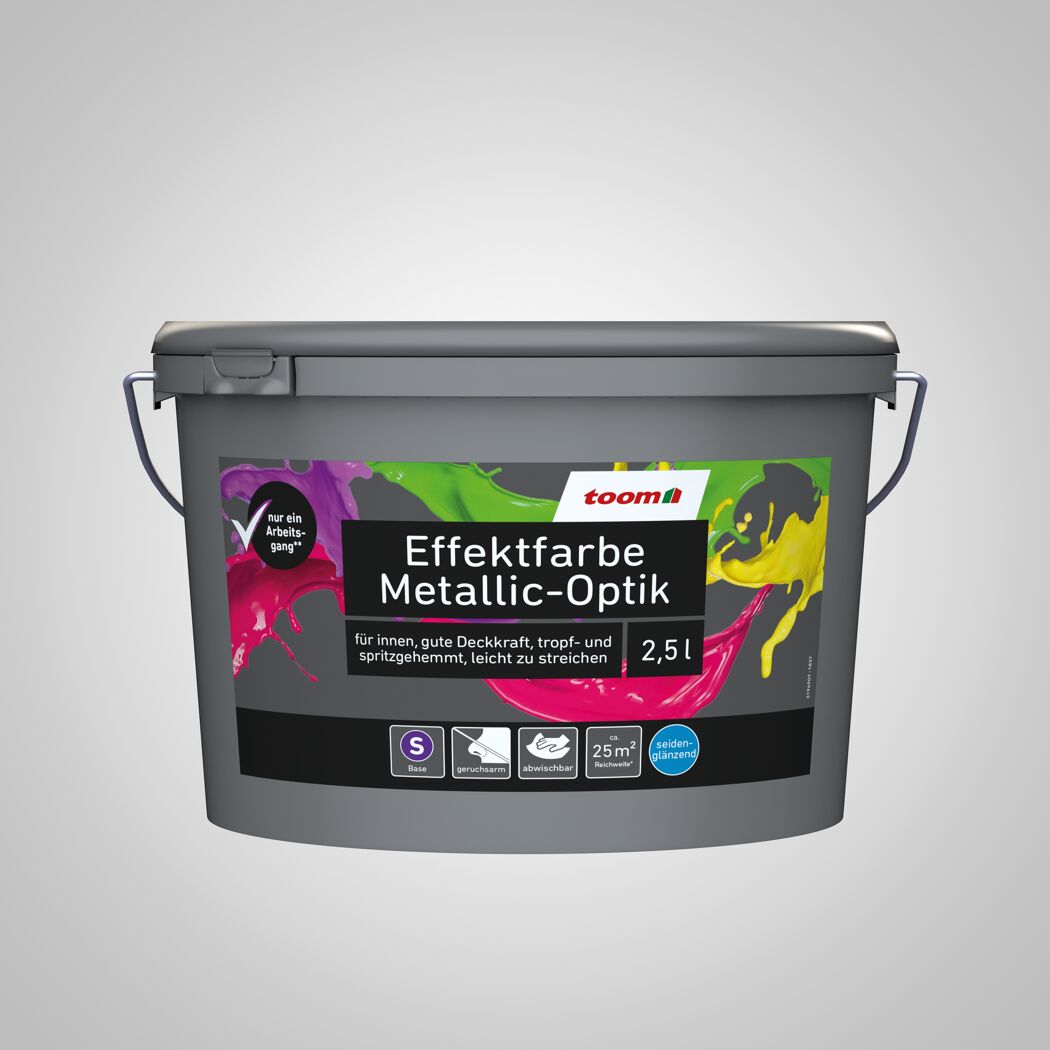 2,5 l Eimer toom Effektfarbe Metallic-Optik