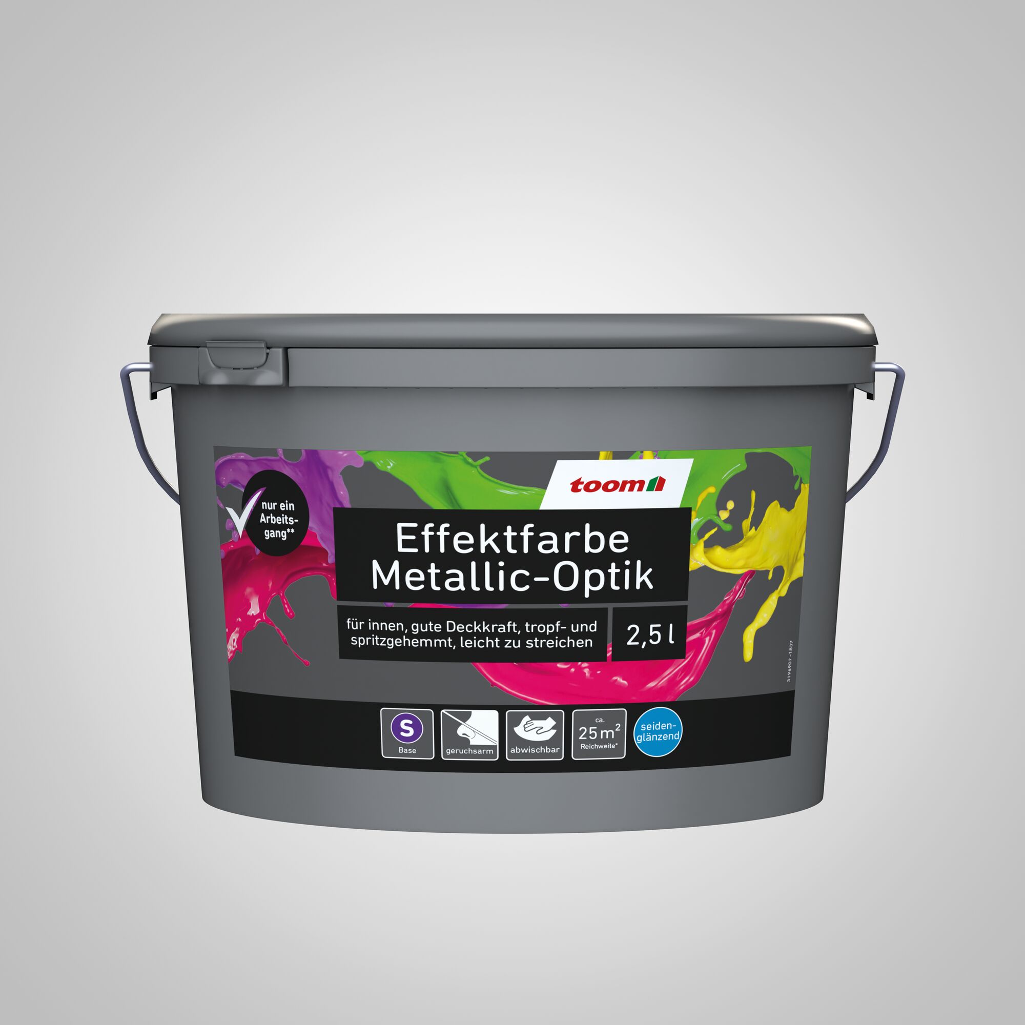 2,5 l Eimer toom Effektfarbe Metallic-Optik