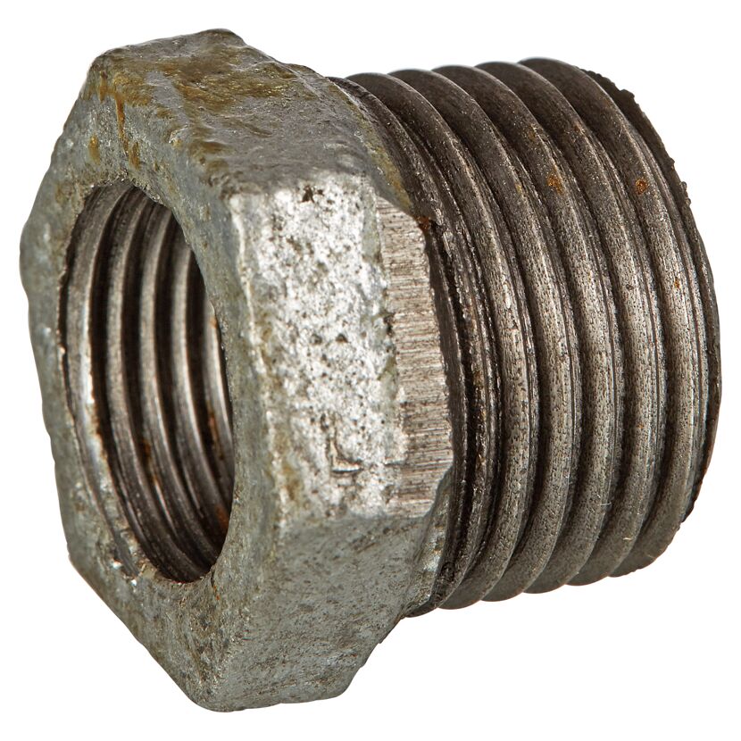 Verzinktes Reduzierstück 1/2" AG x 3/8" IG
