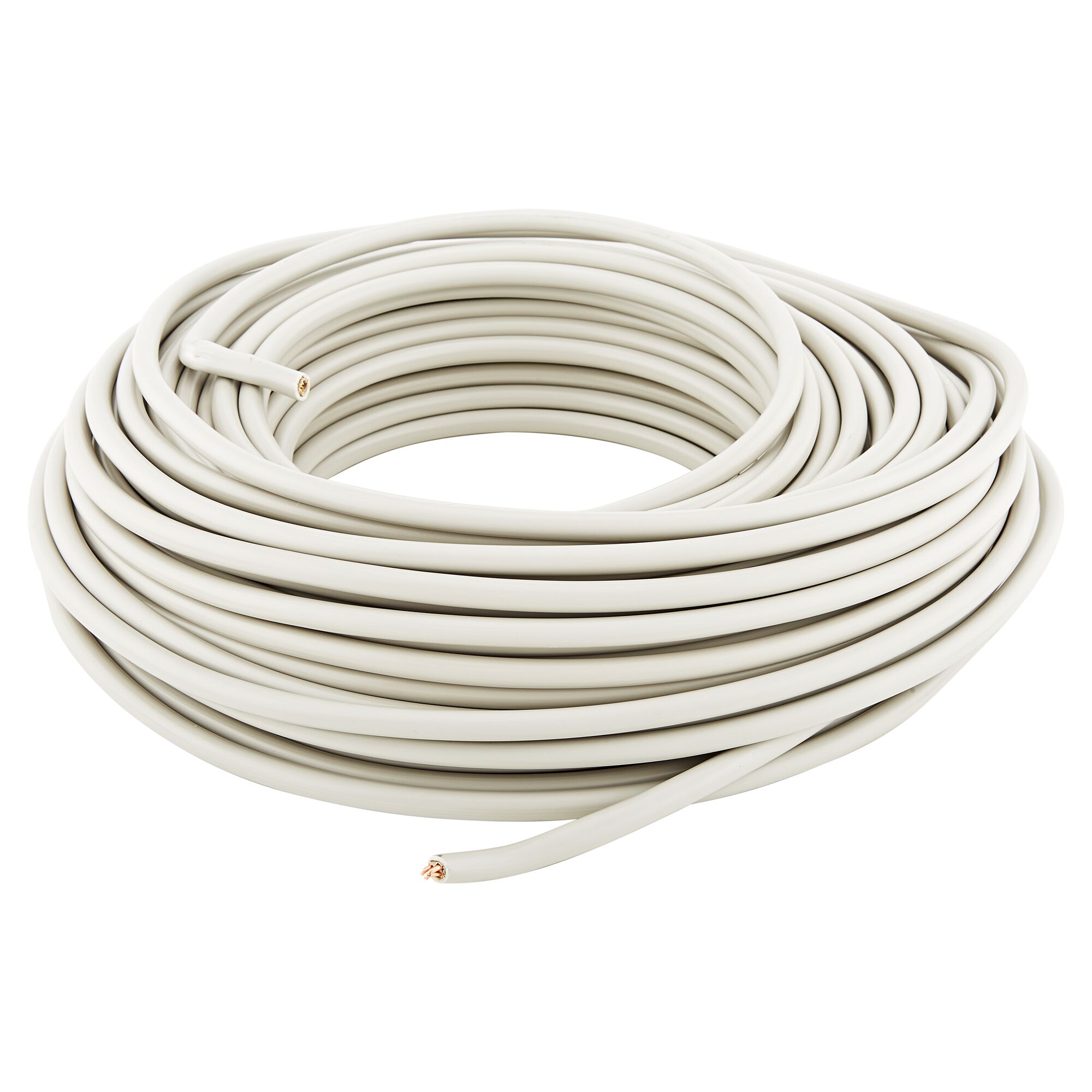 Aufgerolltes, graues NYM-J 3x2,5mm² Kabel