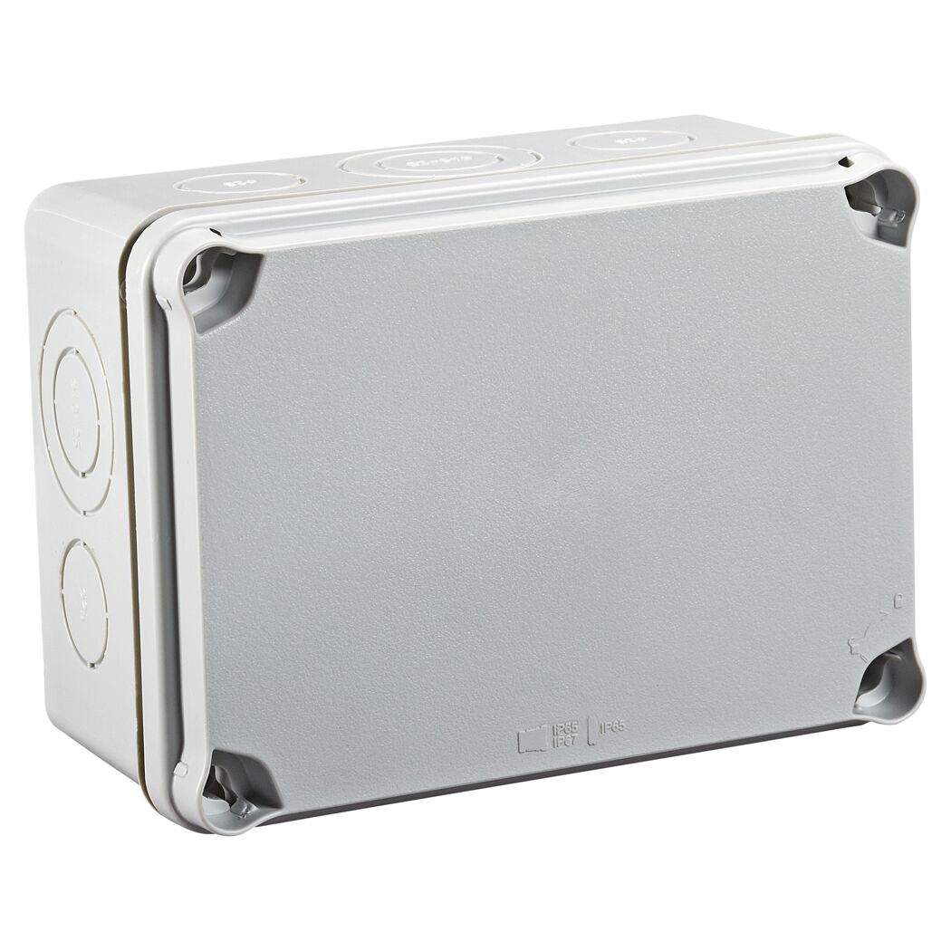 Grauer Abzweigkasten AP IP65 IP67