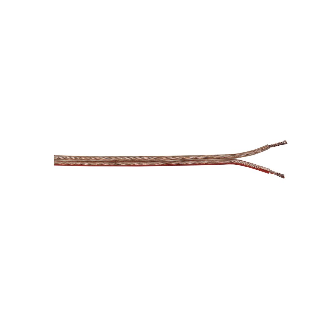 Lautsprecherkabel FL 2 x 0,75 mm² transparent Meterware