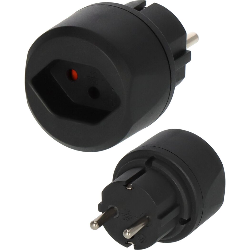 Reiseadapter für Deutschland Schuko, für schweizer Stecker