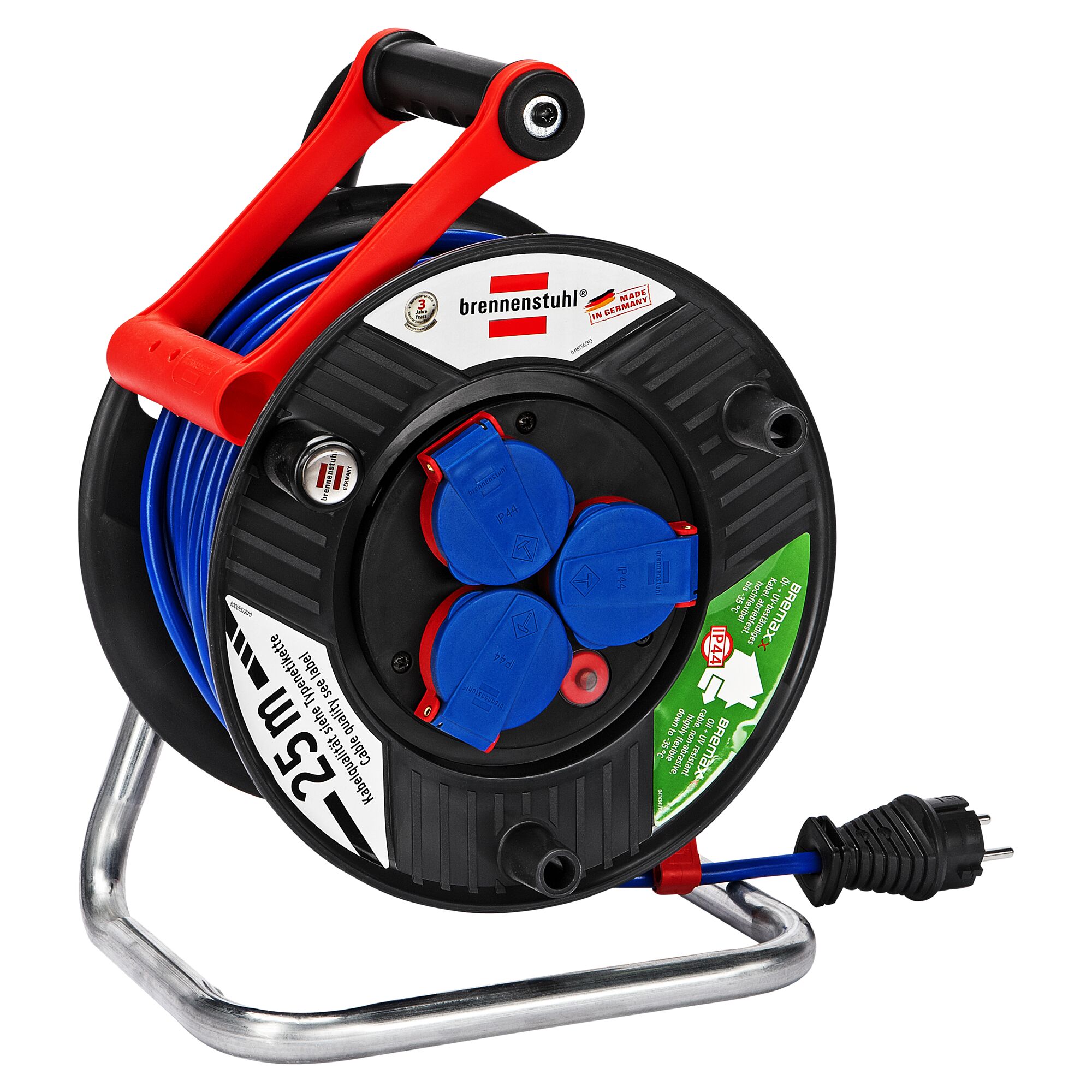 Brennenstuhl Kabeltrommel 25m mit drei Steckdosen