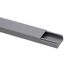 Grauer Kabelkanal 30 x 15 mm