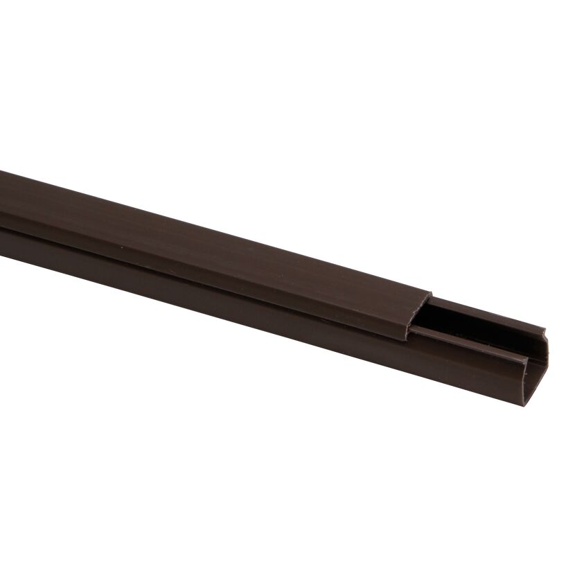 Brauner Kabelkanal 15 x 15 mm