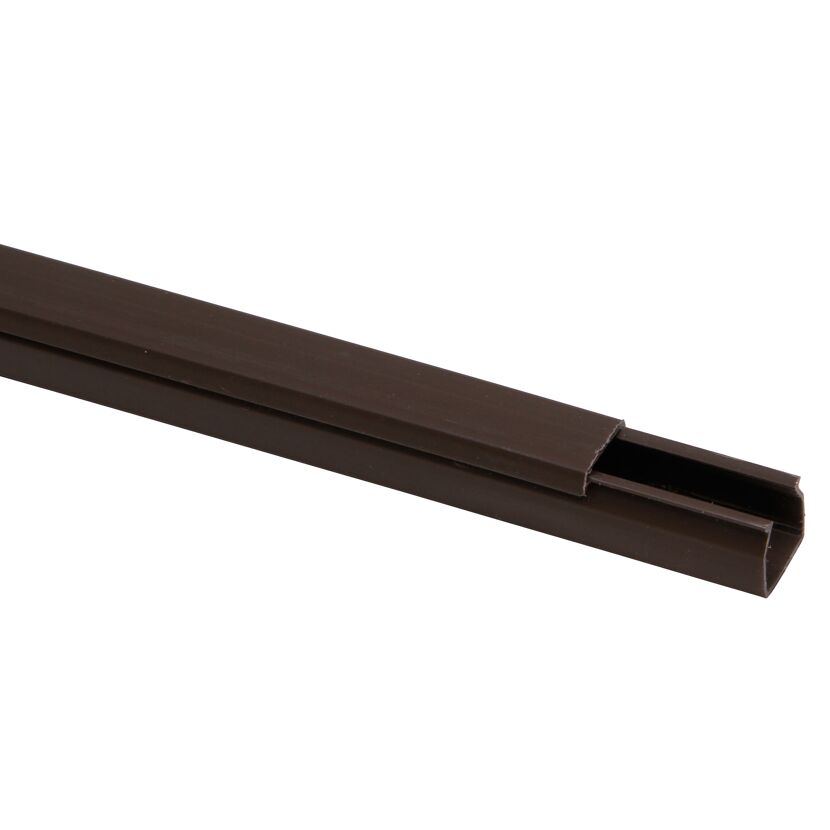 Brauner Kabelkanal 15 x 15 mm
