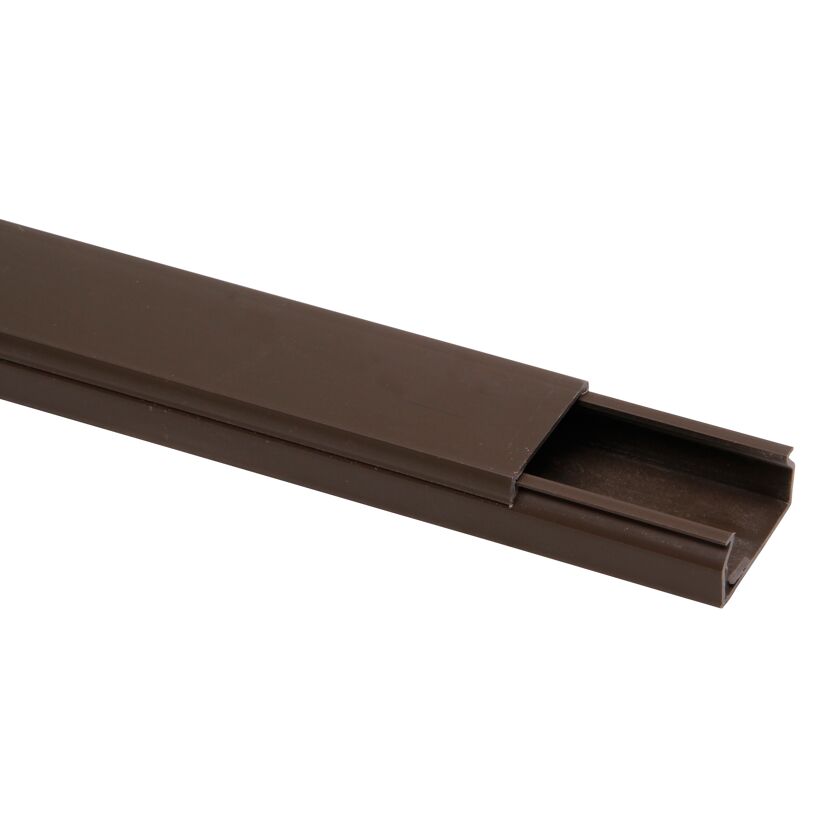 Brauner Kabelkanal 30 x 15 mm