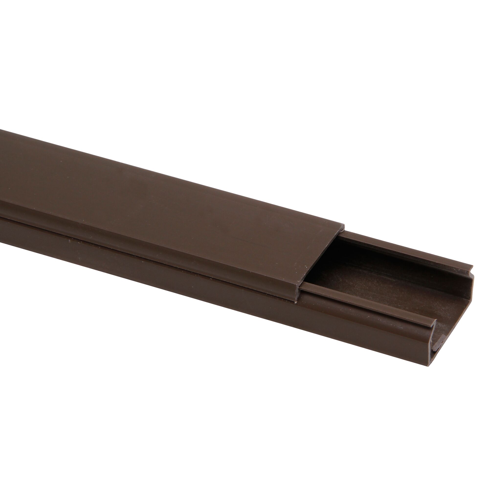 Brauner Kabelkanal 30 x 15 mm