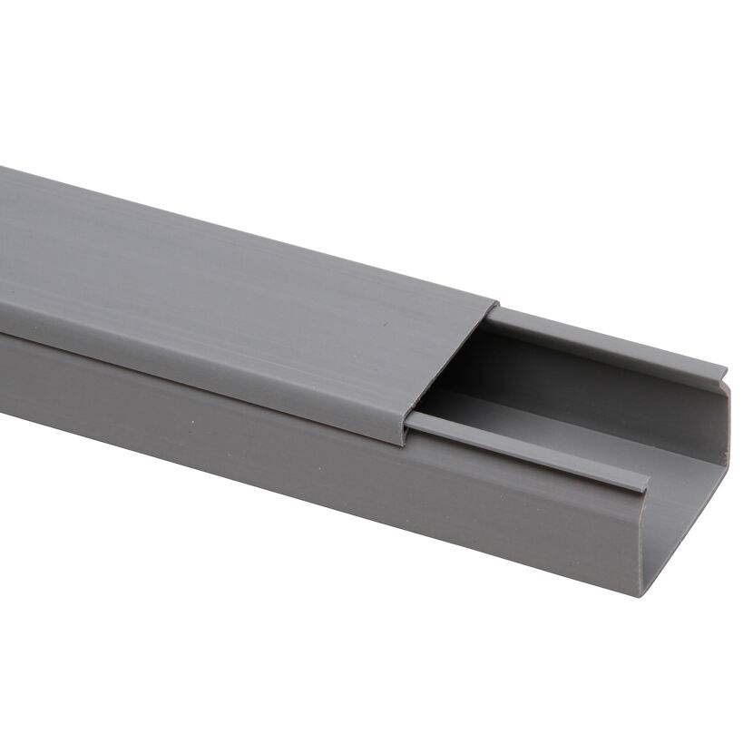 Grauer Kabelkanal 40x25mm 2m