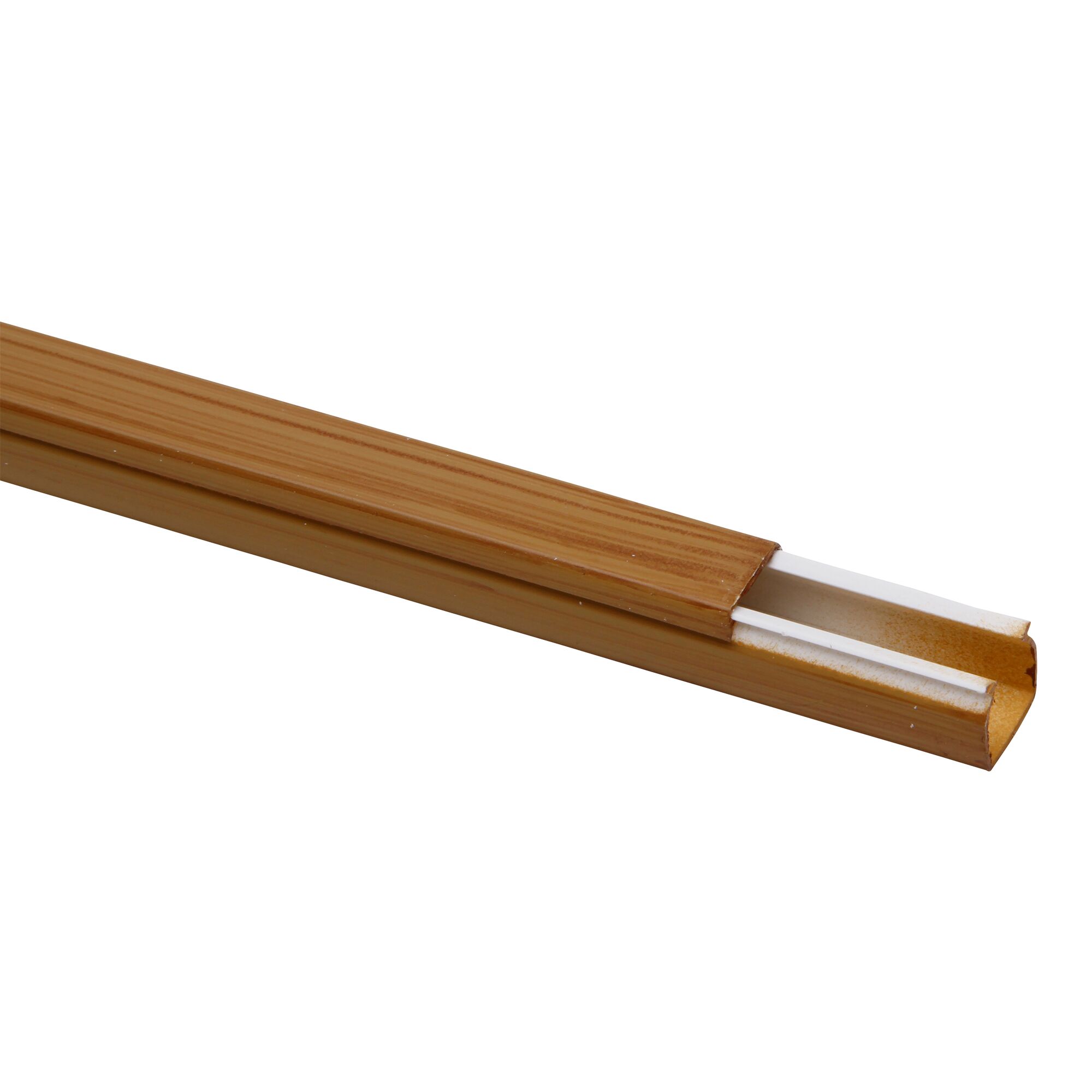 Holzfarbener Kabelkanal 15 x 15 mm