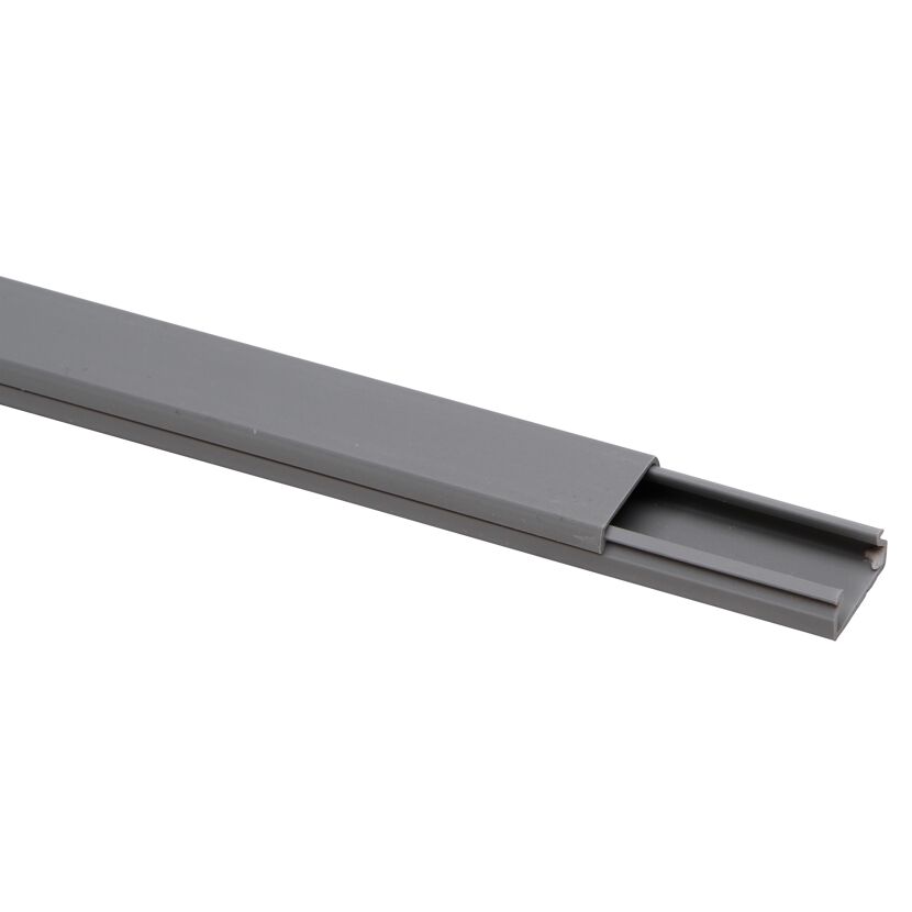 Grauer Kabelkanal 20 x 10 mm