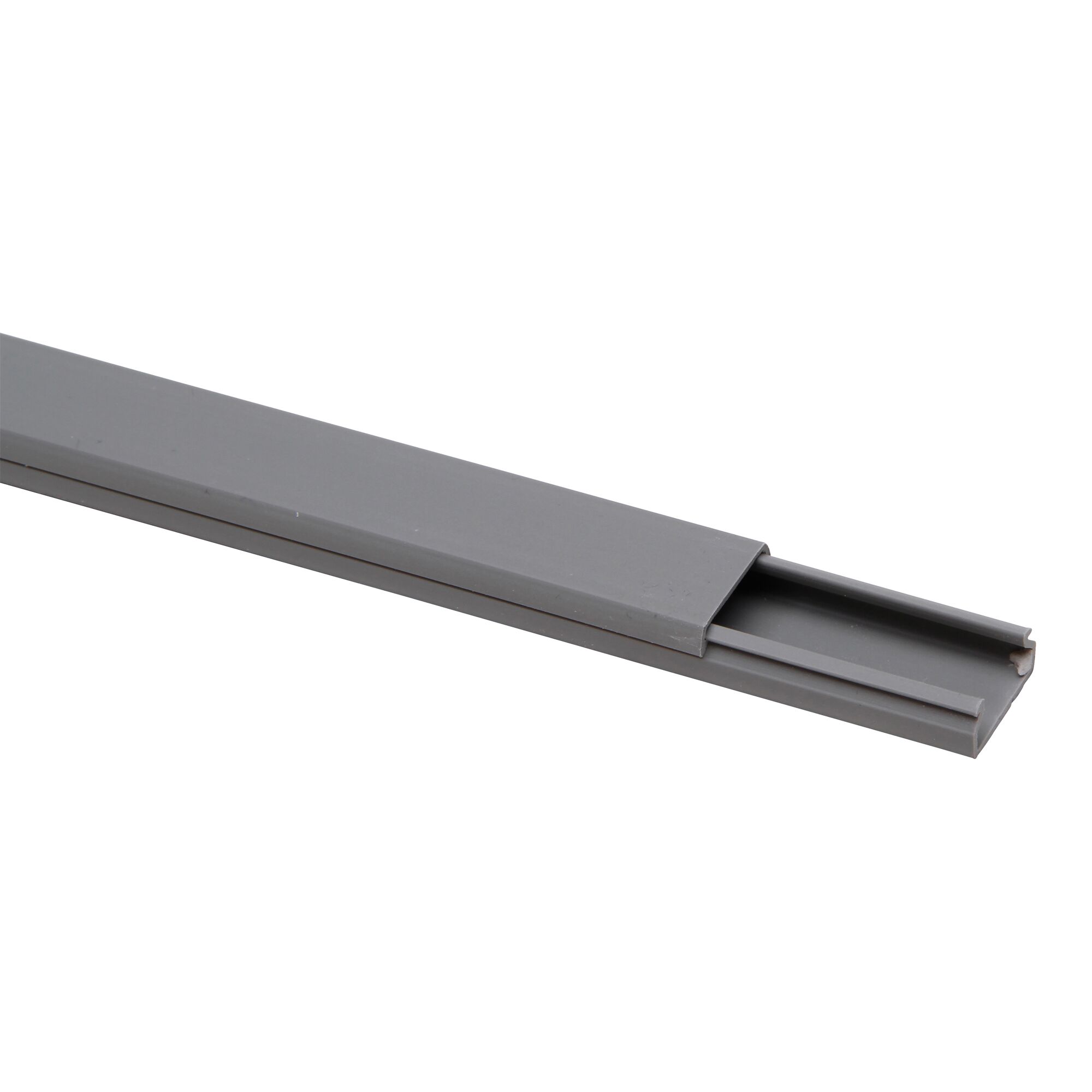 Grauer Kabelkanal 20 x 10 mm