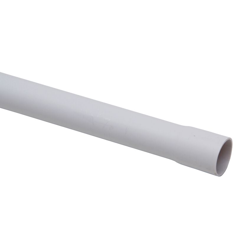 Graues starres ISO-Rohr M20, 2 m lang