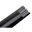 Schwarzer Bodenkanal, 60 x 15 mm, 2 m