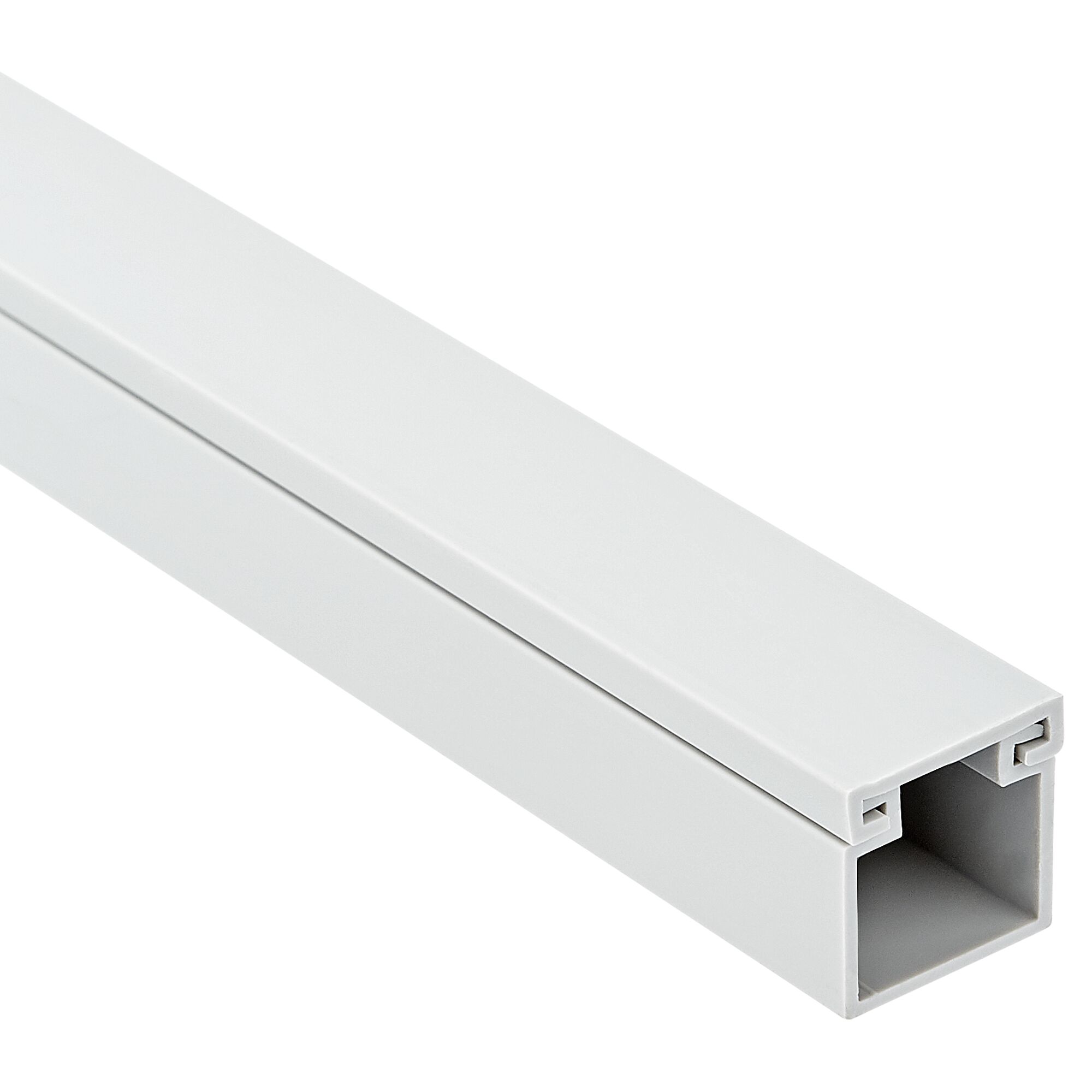 Grauer Kabelkanal Tehalit 15 x 15 mm