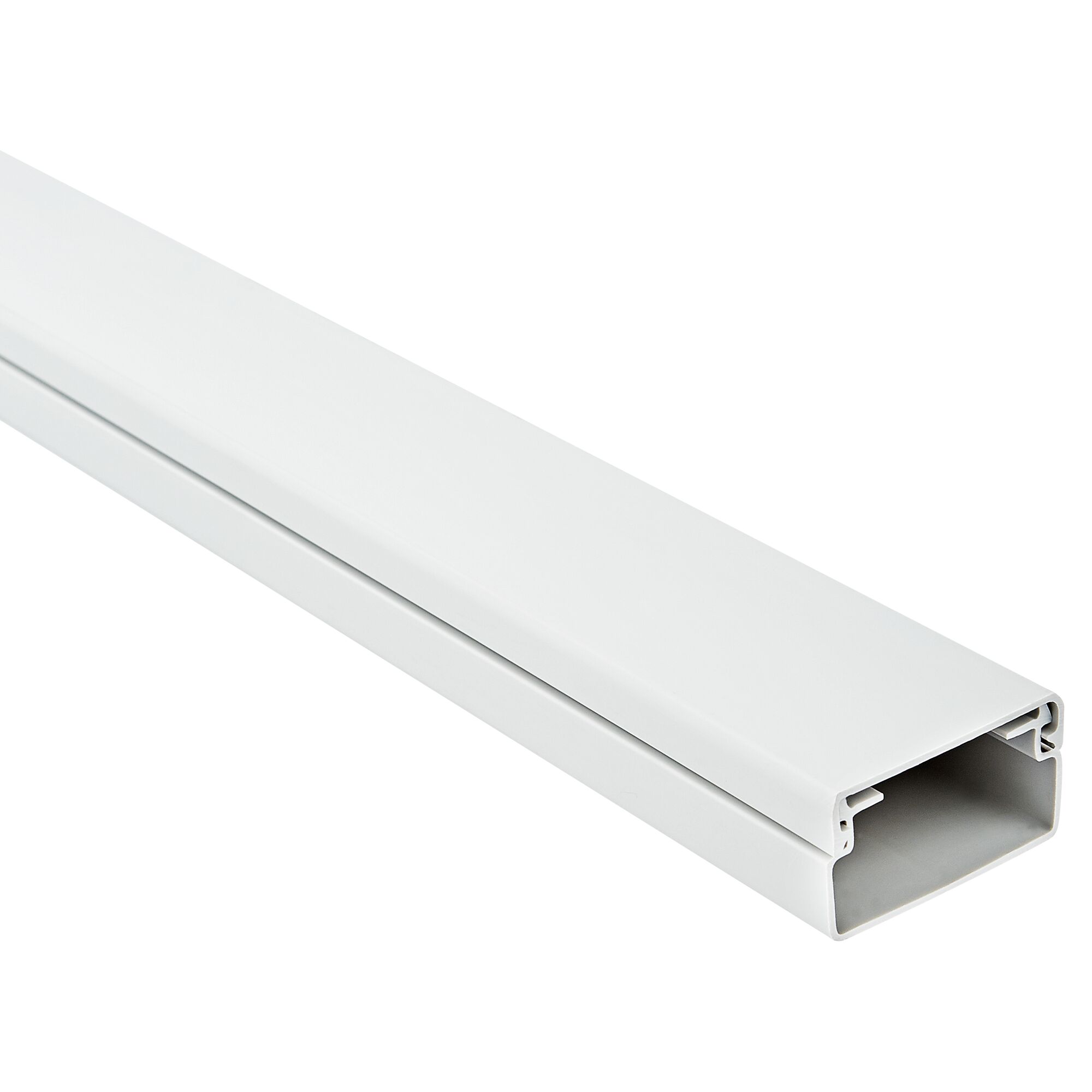 Weißer Kabelkanal Tehalit 20 x 35 mm