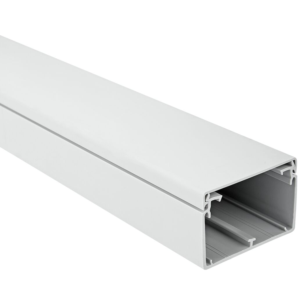 Grauer Kabelkanal Tehalit 40x60mm