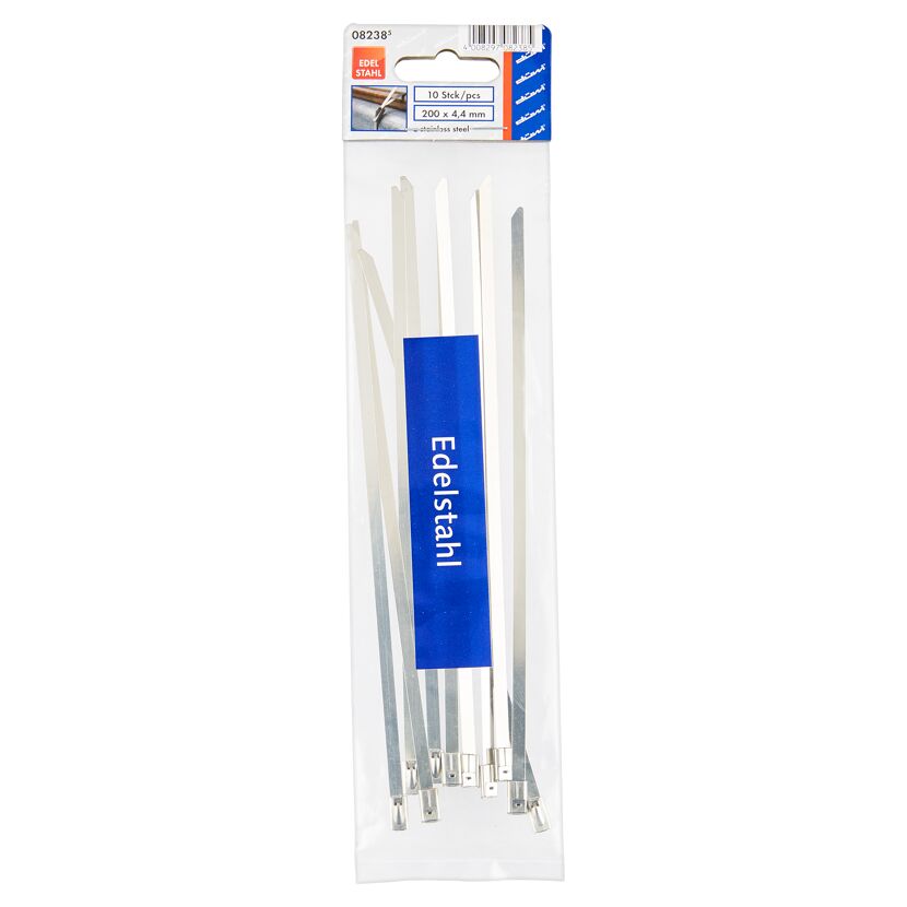 Kabelbinder Edelstahl 200 x 4,4 mm 10 Stück