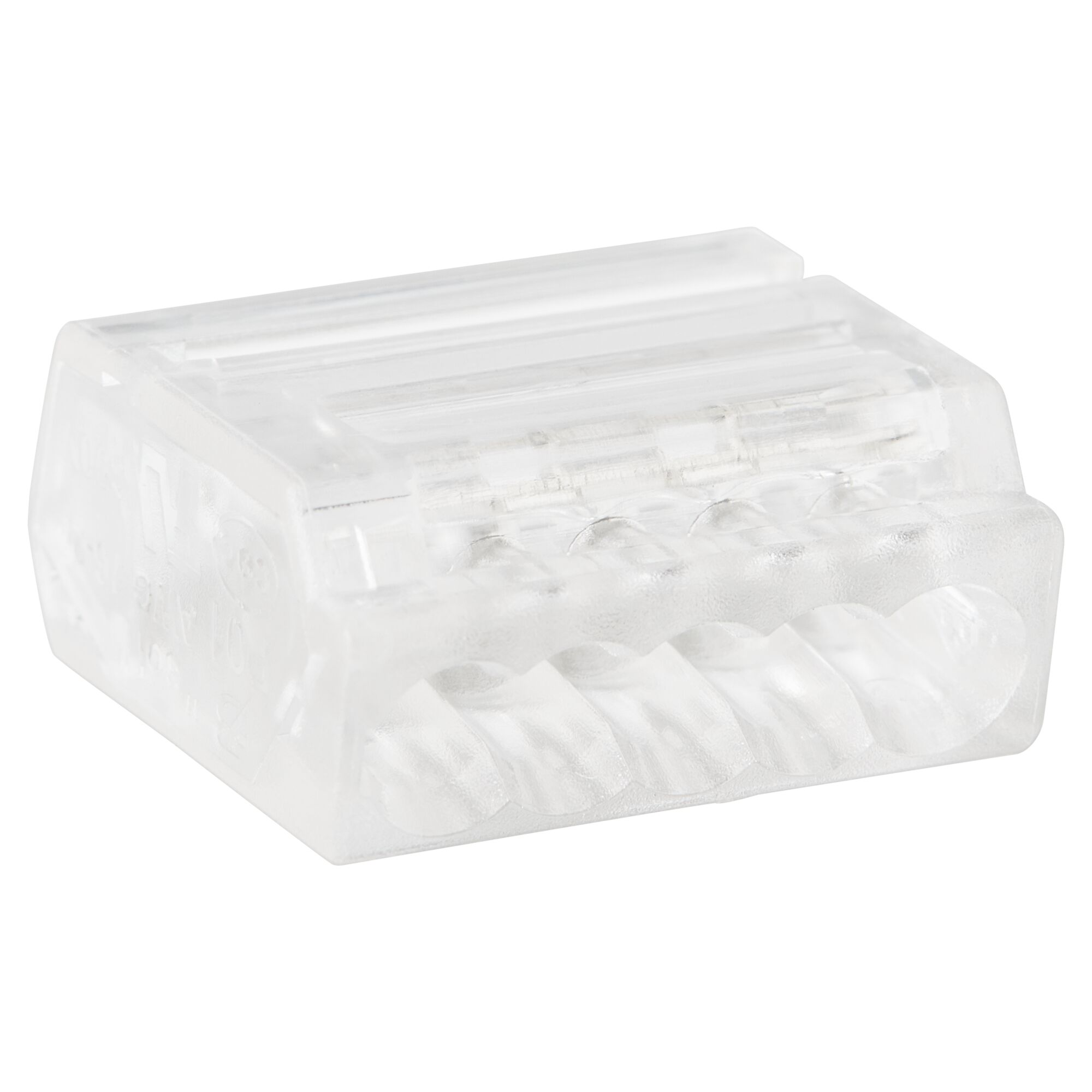 Durchsichtige Steckdosenklemme fünfpolig