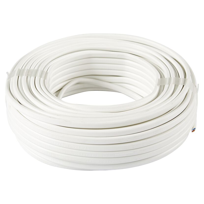 Rolle weißes Kabel