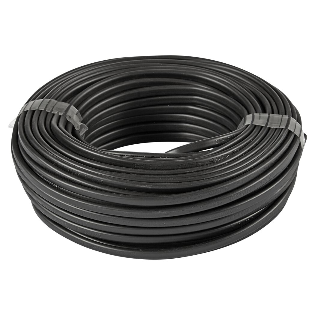 Rolle schwarzes Kabel