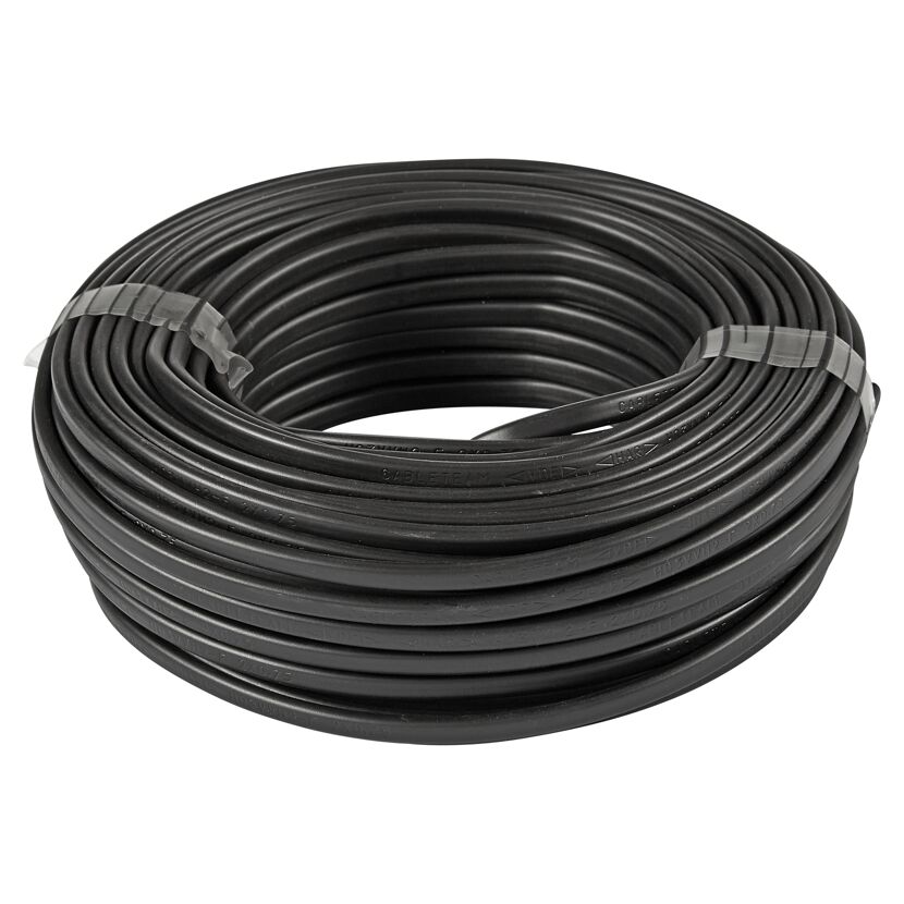 Rolle schwarzes Kabel