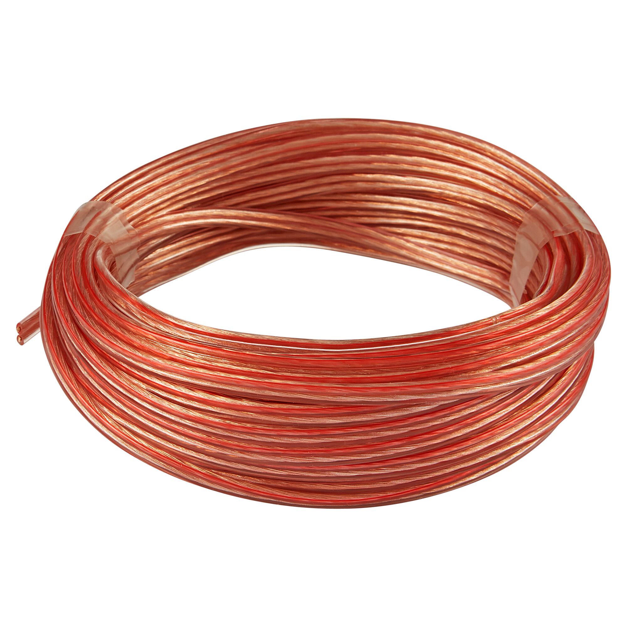 Rolle transparentes Lautsprecherkabel 2 x 0,75 mm²