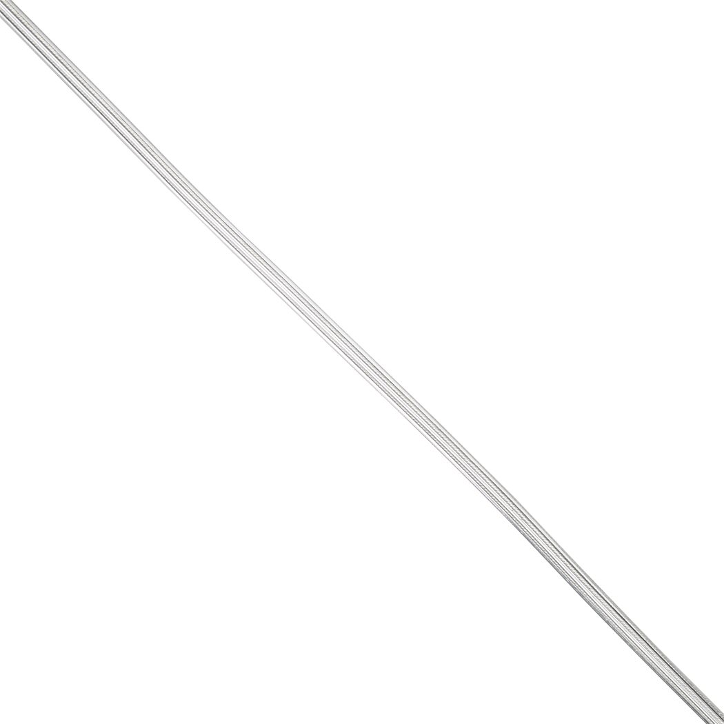 Flache silberne Lampenleitung
