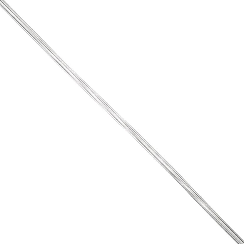 Flache silberne Lampenleitung